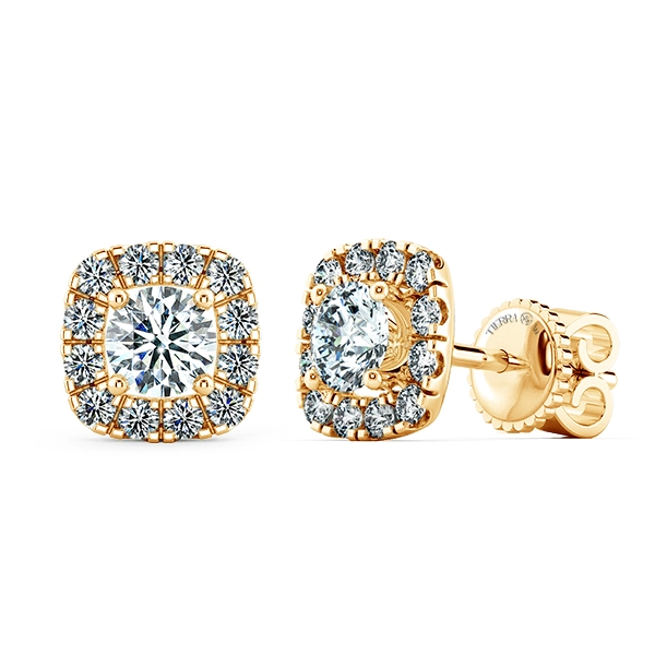 Halo Cushion Earrings BTA2105 2